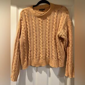 American Eagle cozy butter yellow sweater.